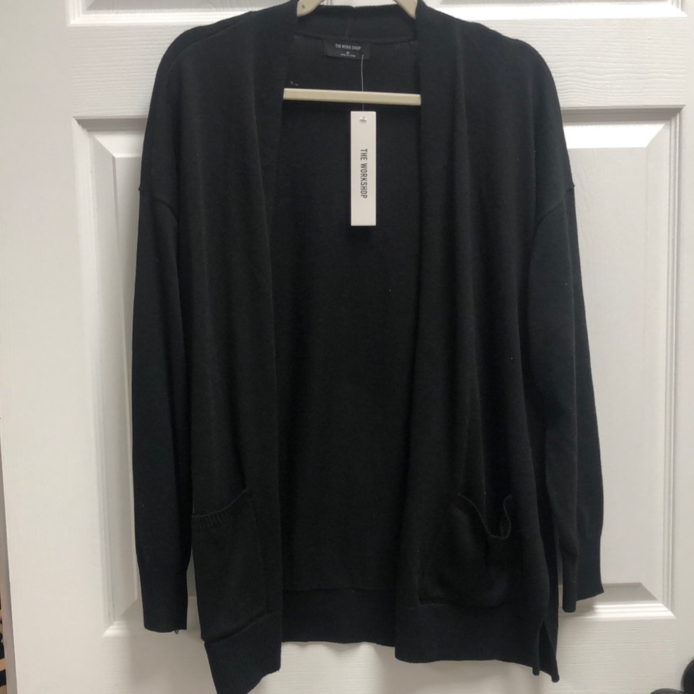 The Workshop black cardigan NWT size M
